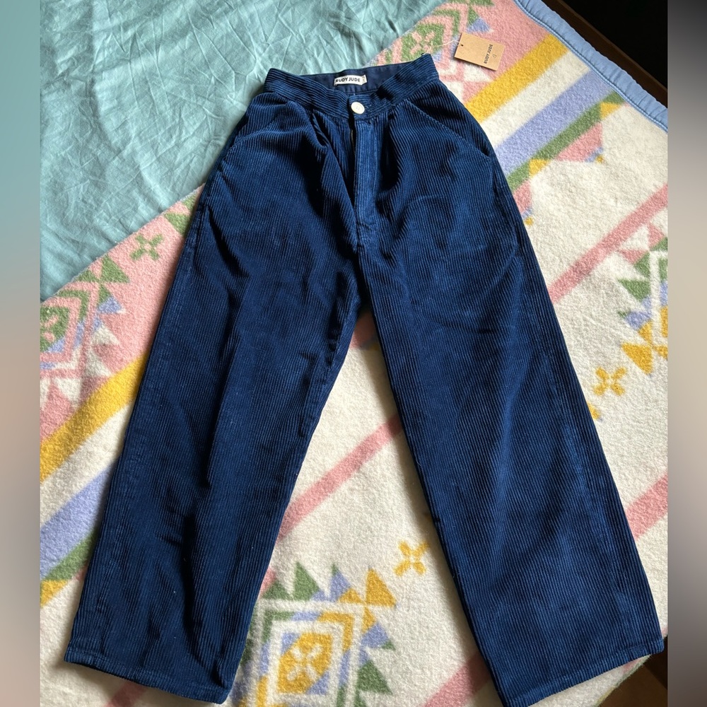 Rudy Jude Corduroy Trousers in Indigo size 1 (12” waist)